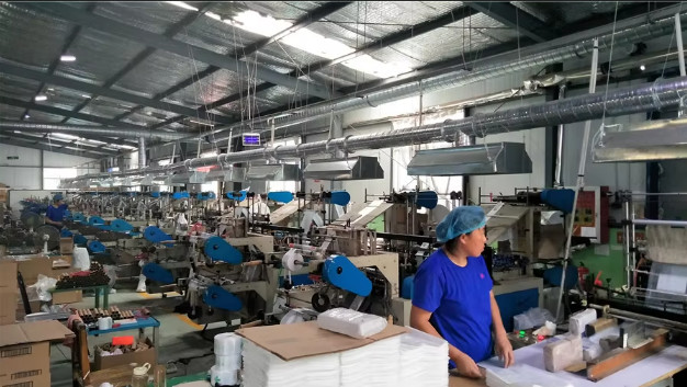 Weifanghongcheng New MATERIALS Co., Ltd. linha de produção da fábrica