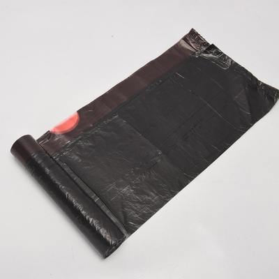 Pedidos personalizados aceites Sacos de lixo de plástico de corda de tração para gestão de resíduos