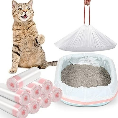 PLA PBAT Material Estrutura Selo térmico 15 mic Sacos de cocô para animais de estimação compostáveis para cães e gatos