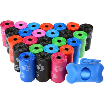 Saco de cocô de cão espessado portátil descartável com fragrância