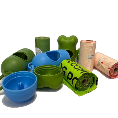 Saco de cocô de cão espessado portátil descartável com fragrância