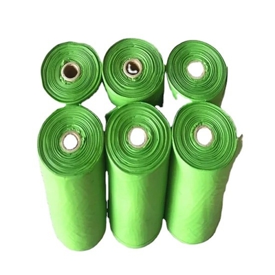 15 PCS/rolo Sacos biodegradáveis de lixo para animais de estimação Sacos de camiseta Tipo de sacos de cocô para cães