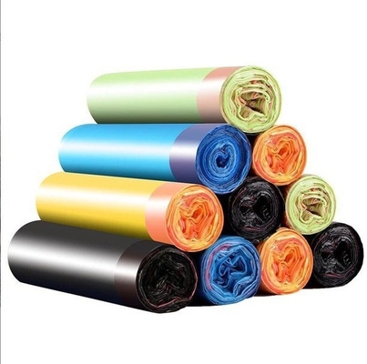 Logotipo personalizado OEM Sacos de lixo grandes com alça de corda Estrutura de material HDPE