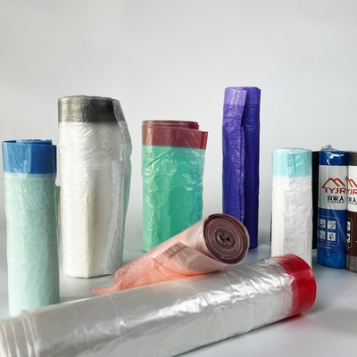 Saco de plástico reciclado ecológico para gestão sustentável dos resíduos
