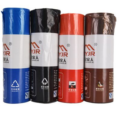 Saco de lixo de plástico descartável para revestimentos de latas em material HDPE