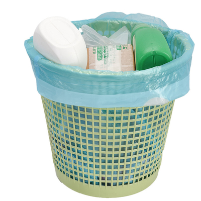 Saco de lixo de plástico descartável para revestimentos de latas em material HDPE