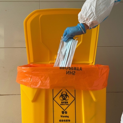 Saco de fundo quadrado Fabricação GRS Saco de lixo de plástico pesado para gestão de resíduos