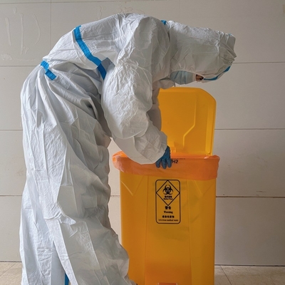 Saco de fundo quadrado Fabricação GRS Saco de lixo de plástico pesado para gestão de resíduos