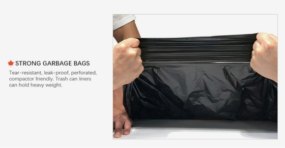 Saco de lixo de 30 litros em HDPE/LDPE/LLDPE para eliminação conveniente de resíduos