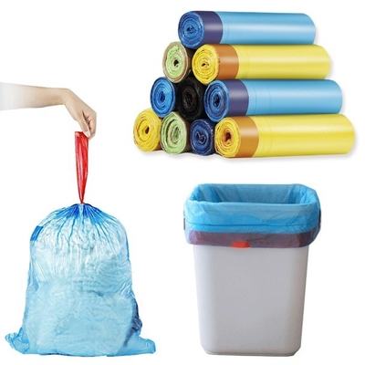 Manuseio de superfície em relevo 2023 Beige Biodegradável Saco de lixo de cozinha alto