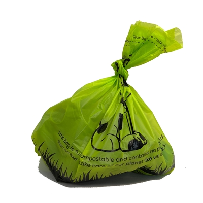 Logotipo personalizado Bio Material Pet Dog Poop em Rolo com Impressão Flexo