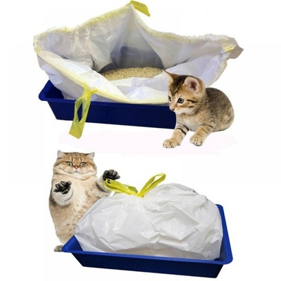 Pedido personalizado aceito embalagens de caixas de lixo Jumbo Kitty com fecho de corda em bege