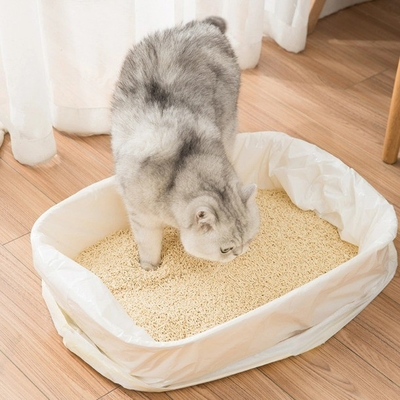 Sacos grossos de lixo de gato tamanho jumbo com fecho de corda de tração Encomenda personalizada aceita