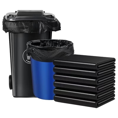 Saco de lixo de bolso plano de manuseio de superfície em relevo para propriedade comercial de hotéis
