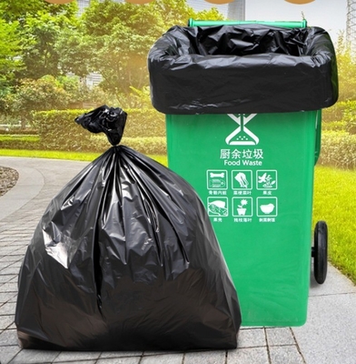 Encomenda personalizada Saco de lixo grande espesso preto para restauração