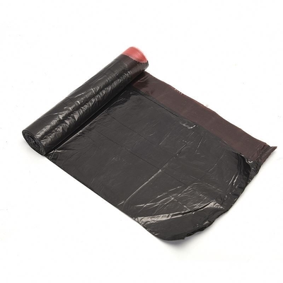 Sacos de lixo de plástico para uso doméstico, de corda de tração, em rolos, com material HDPE/LDPE/LLDPE