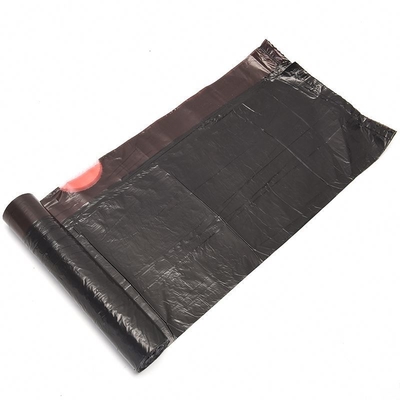 Sacos de lixo de plástico para uso doméstico, de corda de tração, em rolos, com material HDPE/LDPE/LLDPE