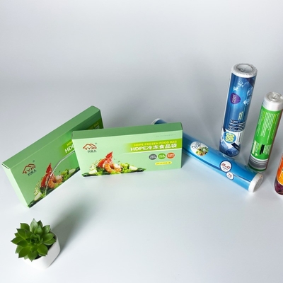 Embalagem em relevo de superfície em PE Saco de embalagem de plástico para alimentos Sacos de rolo para armazenamento e embalagem de alimentos