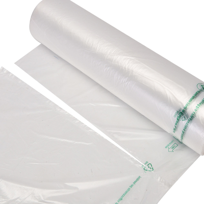 Saco de embalagem de alimentos transparente em rolo com material biodegradável HDPE e espessura 5-100 mic