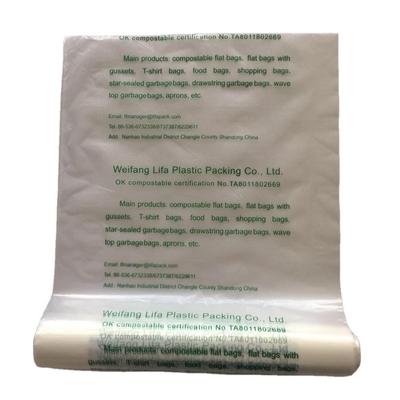 Compostabilidade 100% Saco de lixo biodegradável Sacos de plástico para uma casa mais limpa e verde