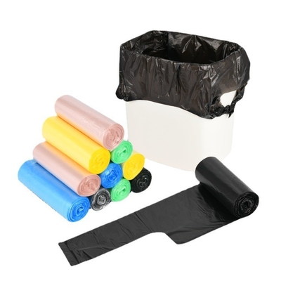 Sacos de lixo de manuseio em HDPE ecológicos para eliminação sustentável e responsável dos resíduos