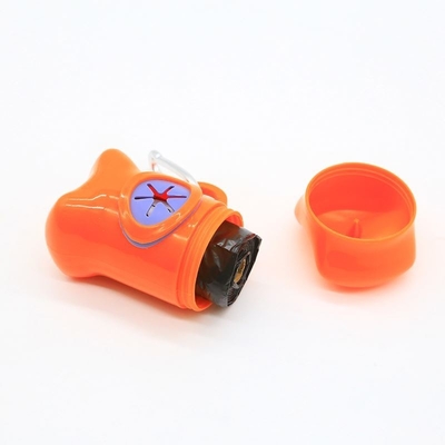Rolo de sacos de cocô de cão de cor bege para compostagem e gestão ecológica dos resíduos