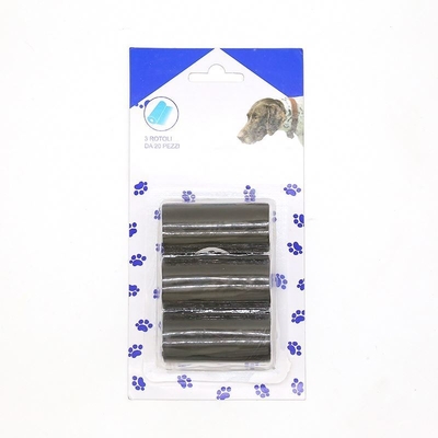 Rolo de sacos de cocô de cão de cor bege para compostagem e gestão ecológica dos resíduos