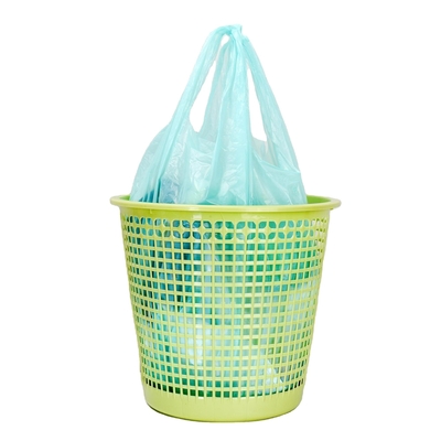 Saco de resíduos de plástico em rolos para estrutura de material HDPE/LDPE