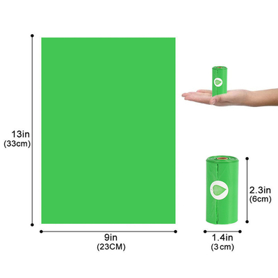 Sacos biodegradáveis ecológicos para animais de estimação aceitos por OEM para embalagens de resíduos alimentares de fezes de cães