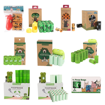 Sacos biodegradáveis ecológicos para animais de estimação aceitos por OEM para embalagens de resíduos alimentares de fezes de cães
