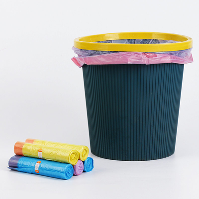 Sacos de lixo de cozinha com cordas de tração certificados OK compost para eliminação de resíduos ecológicos