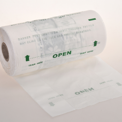 Saco de lixo biodegradável compostável em rolos com certificado de composto