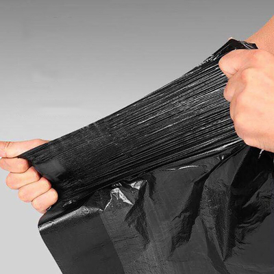 Encomenda personalizada aceita sacos negros grandes e espessos para vários contentores de lixo