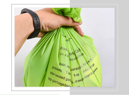 Materiais reciclados Saco de lixo de plástico 100% biodegradável com design personalizável