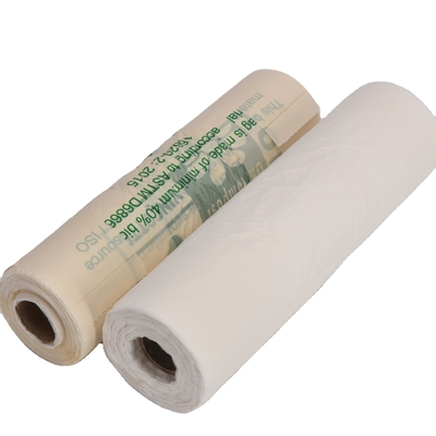 Certificado OK composto colorido descartável biodegradável plástico de corda de arrastão saco de lixo