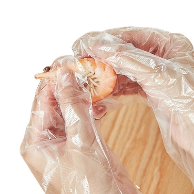 Luvas de plástico PE para limpeza cozinhar churrasco bricolage material exterior poliéster quarto de cuidados com bebês