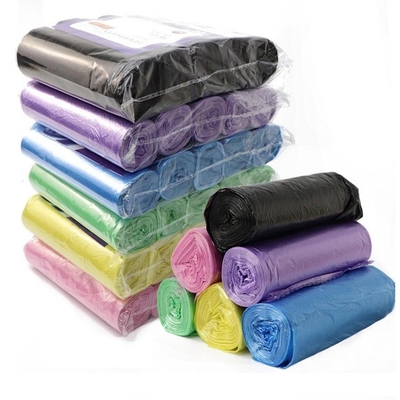 Sealing Handle Heat Seal Sacos de lixo grandes para gestão de resíduos pesados em preto