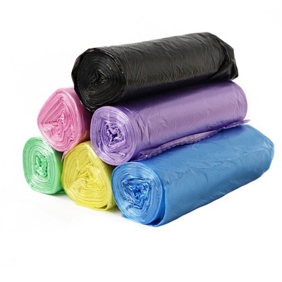 Sealing Handle Heat Seal Sacos de lixo grandes para gestão de resíduos pesados em preto