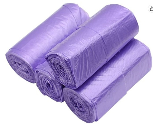 Sealing Handle Heat Seal Sacos de lixo grandes para gestão de resíduos pesados em preto