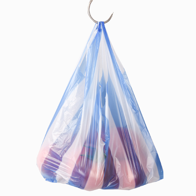 Bolsa de segurança de plástico preto com bolso de fundo quadrado