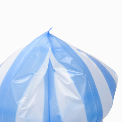 Bolsa de segurança de plástico preto com bolso de fundo quadrado