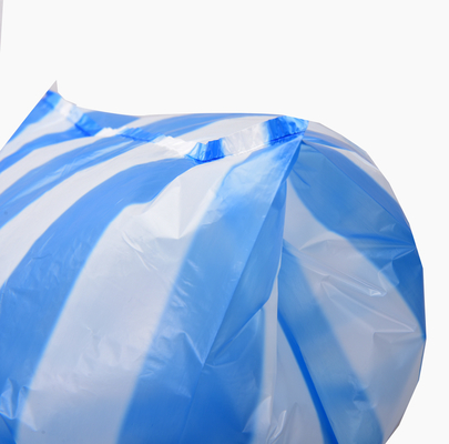 Bolsa de segurança de plástico preto com bolso de fundo quadrado