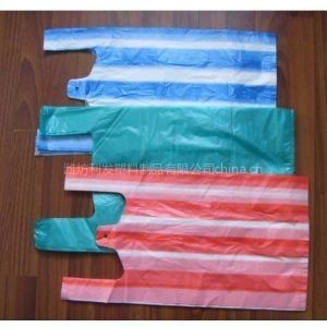 Sacos de camisetas coloridos OK Composto Certificado Saco de compras Dimensões personalizadas