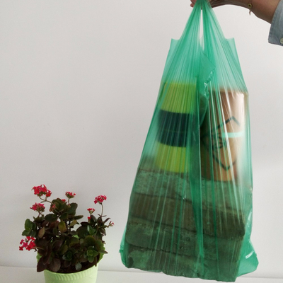 Sacos de camisetas biodegradáveis de cor PE sustentáveis e duráveis para o mercado de frutas