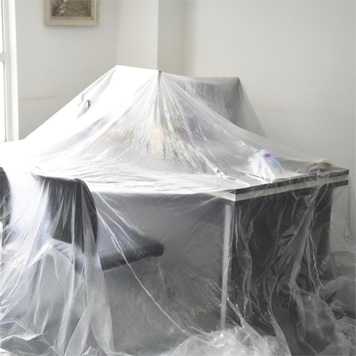 Folha de filmagem de embalagem de poeira HDPE/LDPE/LLDPE Tecido de plástico para protecção da pintura