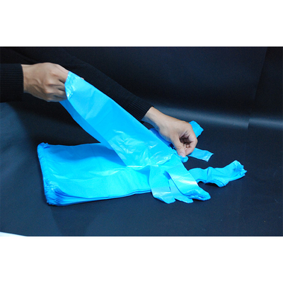 Bolsa de camiseta de plástico para supermercado e compras Material ecológico