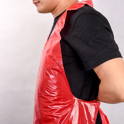 Apron HDPE descartável de impressão personalizada para uso doméstico e restaurante