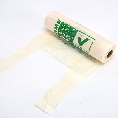 Sacos compostáveis ecológicos 100% biodegradáveis de amido de milho