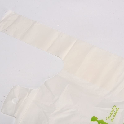 Saco de fundo quadrado para logotipo personalizado embalagem colorida camiseta de plástico sacos biodegradáveis