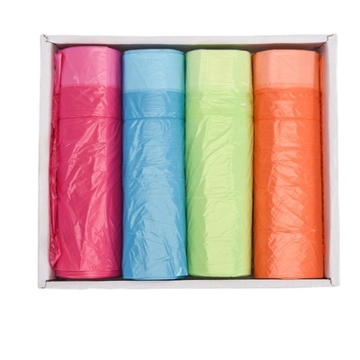 Saco de lixo de corda de tração HDPE personalizado para compra em massa e personalização